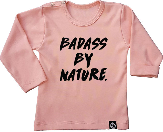 baby tshirt roze badass