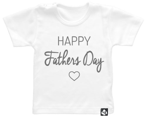 baby tshirt happy fathersday wit