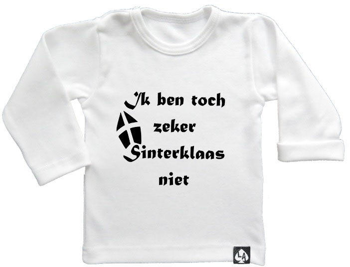 baby tshirt Sinterklaas niet wit