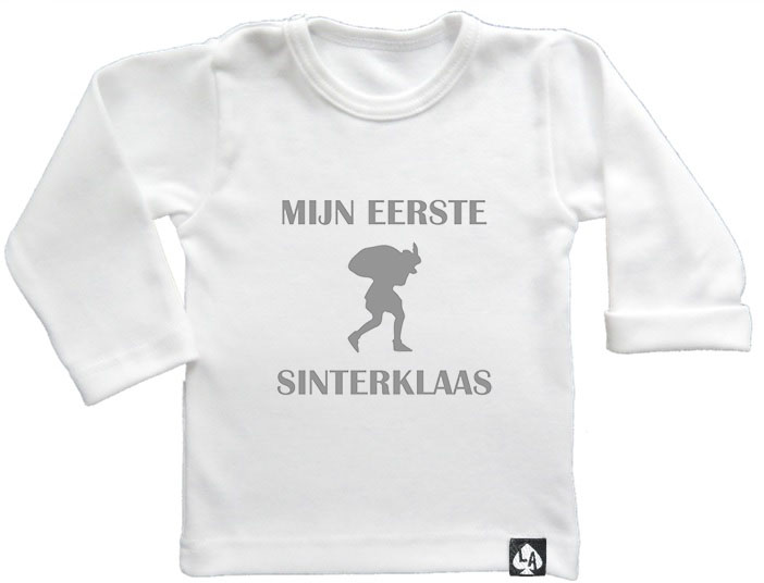 baby tshirt special eerste Sinterklaas wit