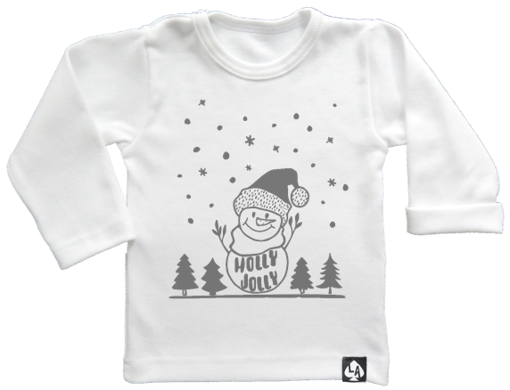 baby tshirt specials kerst foute kersttrui 2.0 wit