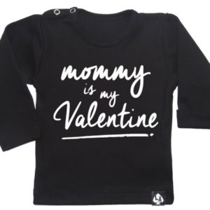 baby special valentine mom is my valentine zwart